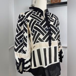 Diane Von Furstenberg Silk-cotton blend shirt